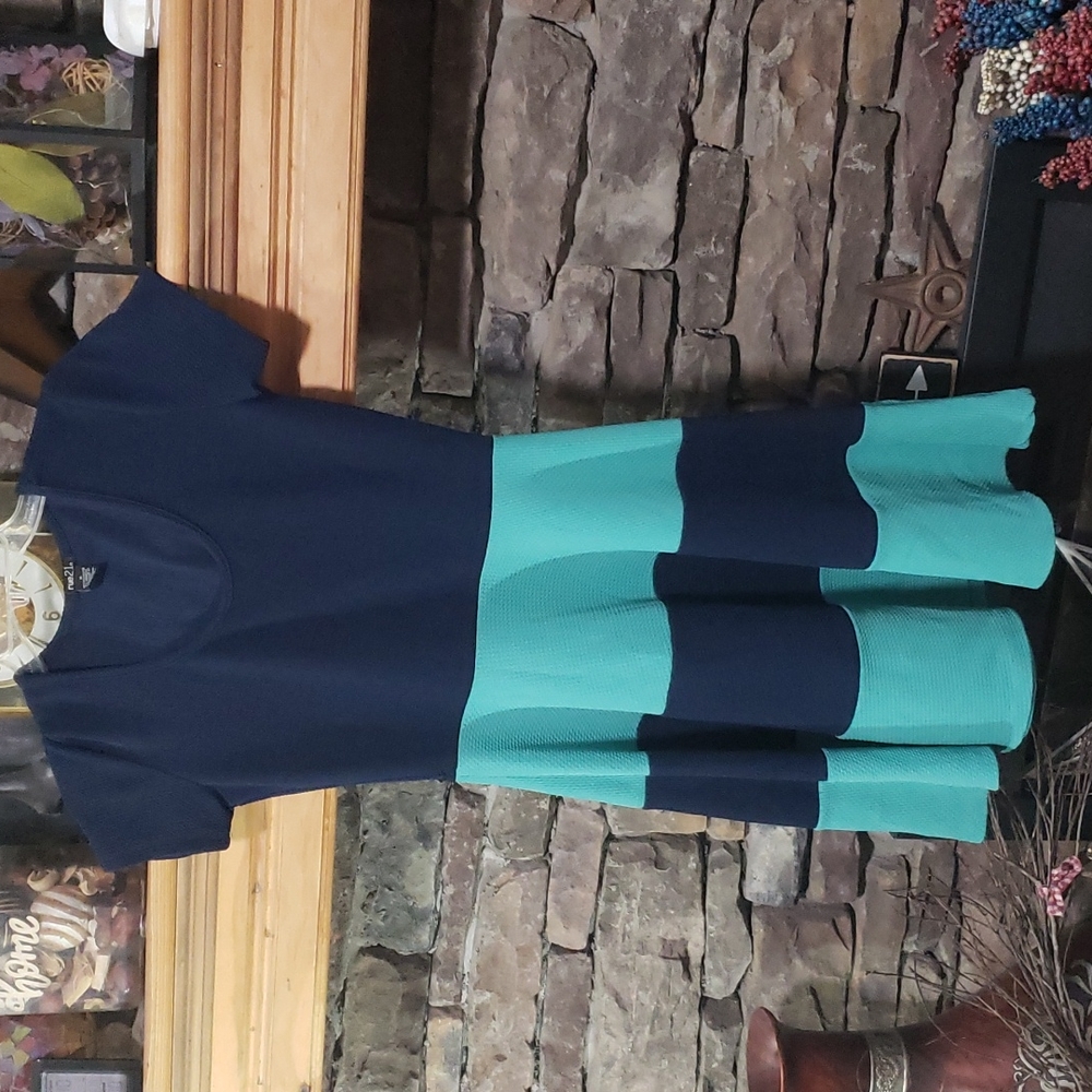 RUE21 COLOR BLOCK DRESS SZ M